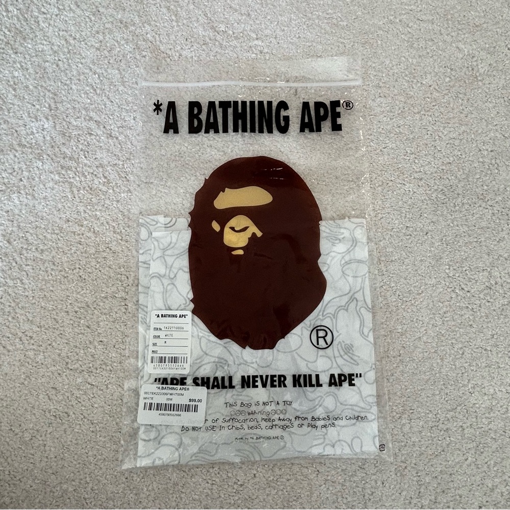 BAPE Garment Bag and Logo Tissue